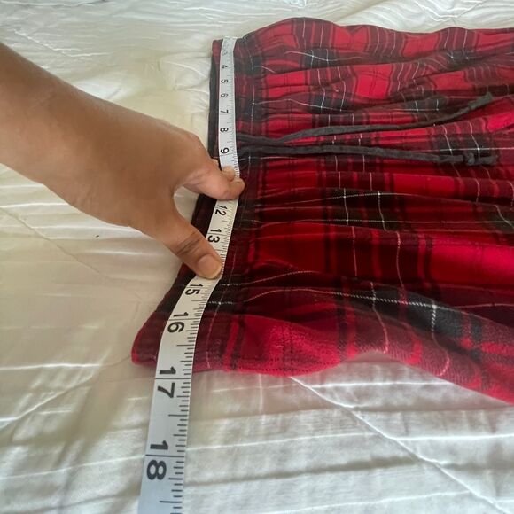 Nautica Men's Red Black Plaid Lounge Sleepwear Pajama Pants Size L - Picture 4 of 9